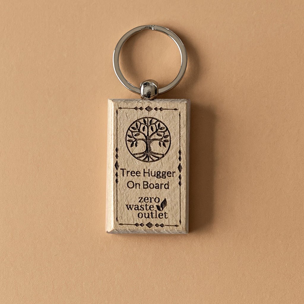 "Don't Forget Reusable Bags" Wooden Keychain - Pileggi on the Square Salon Powered by Gatto Salon Group