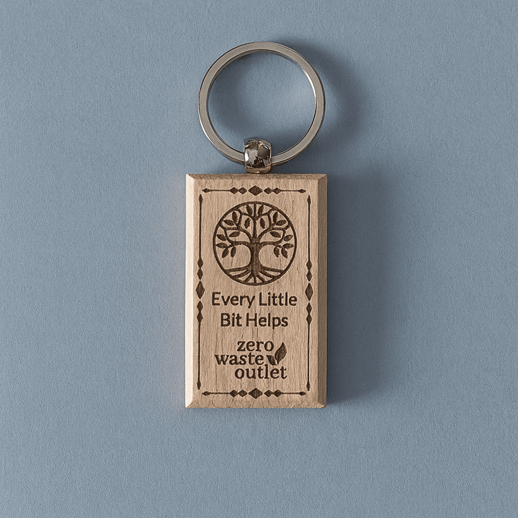 "Don't Forget Reusable Bags" Wooden Keychain - Pileggi on the Square Salon Powered by Gatto Salon Group