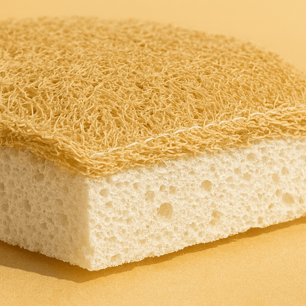 Eco-Sponge - Dual-Sided Cellulose & Loofah 2-Pack