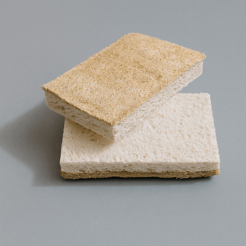 Eco-Sponge - Dual-Sided Cellulose & Loofah 2-Pack