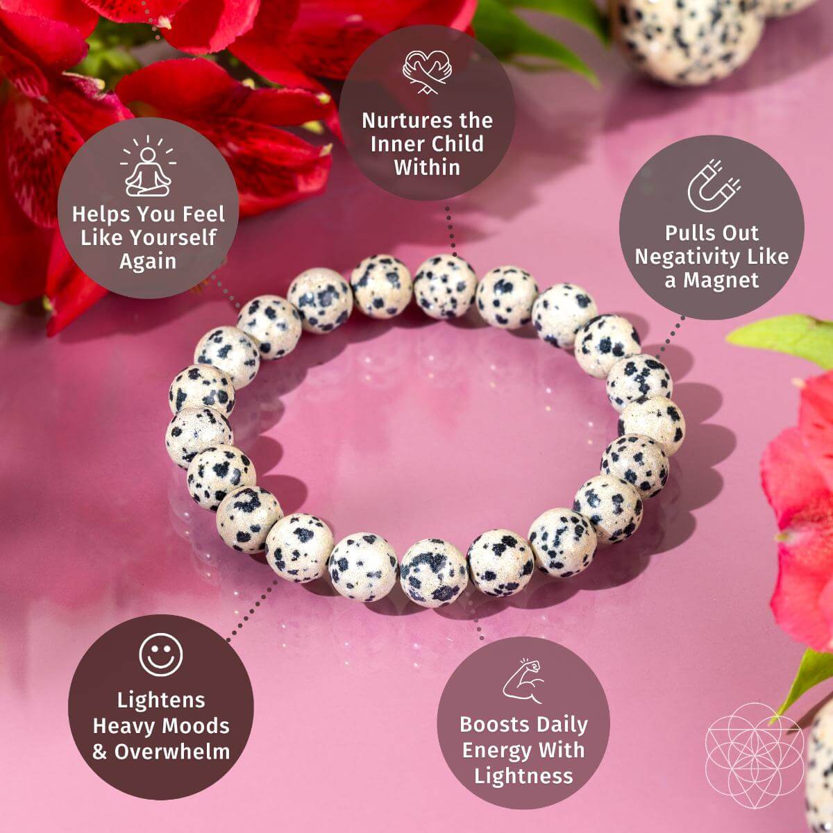 Emotional Detox - Dalmatian Jasper Bracelet - Pileggi on the Square Salon Powered by Gatto Salon Group