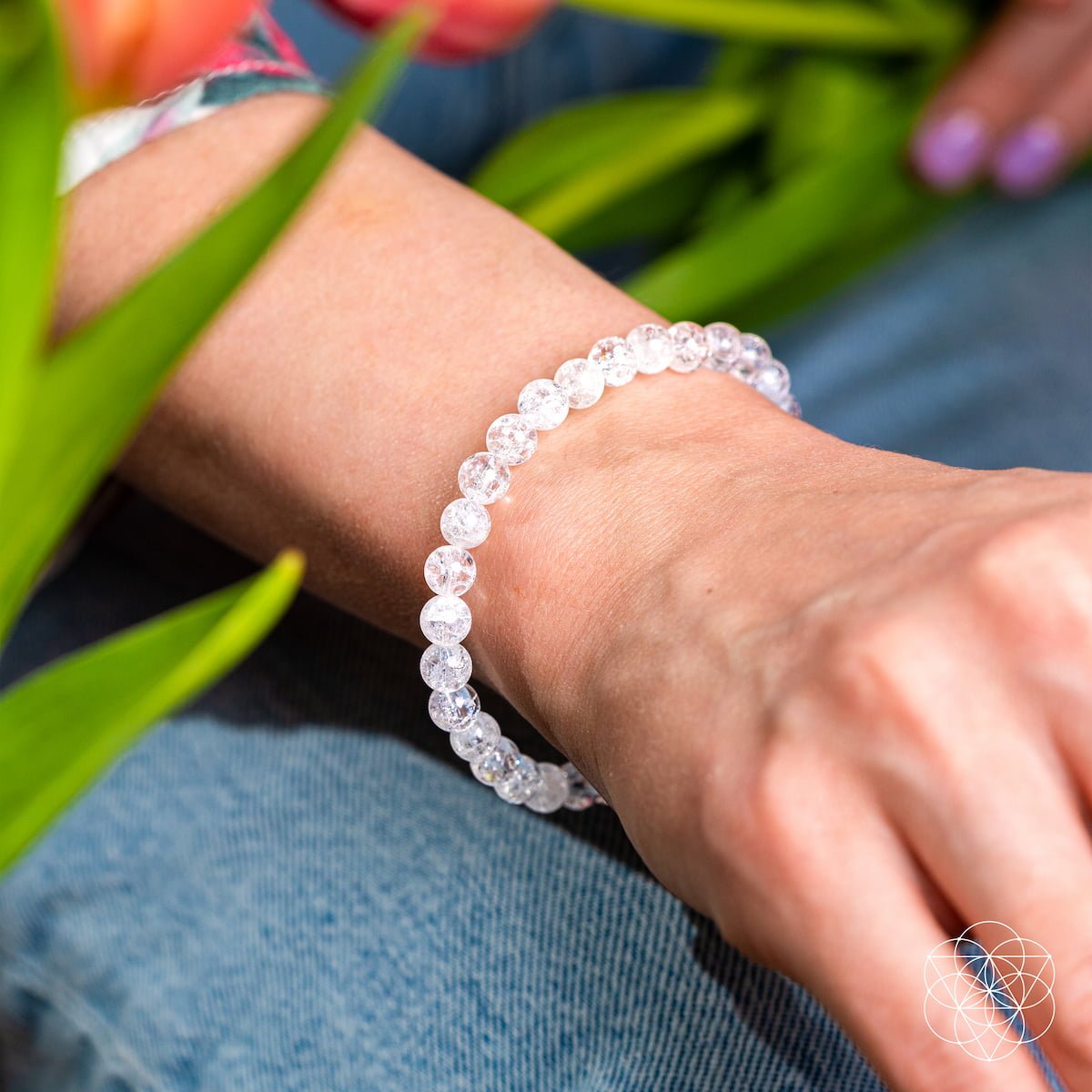 Emotional Ice Bath – The Ice Quartz Bracelet | 6mm - Pileggi on the Square Salon Powered by Gatto Salon Group