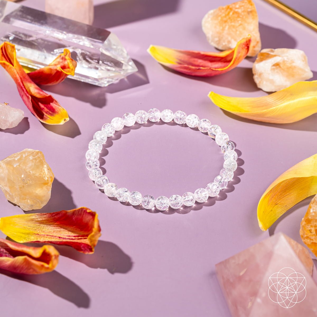 Emotional Ice Bath – The Ice Quartz Bracelet | 6mm - Pileggi on the Square Salon Powered by Gatto Salon Group