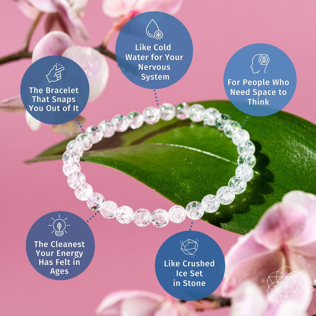 Emotional Ice Bath – The Ice Quartz Bracelet | 6mm - Pileggi on the Square Salon Powered by Gatto Salon Group
