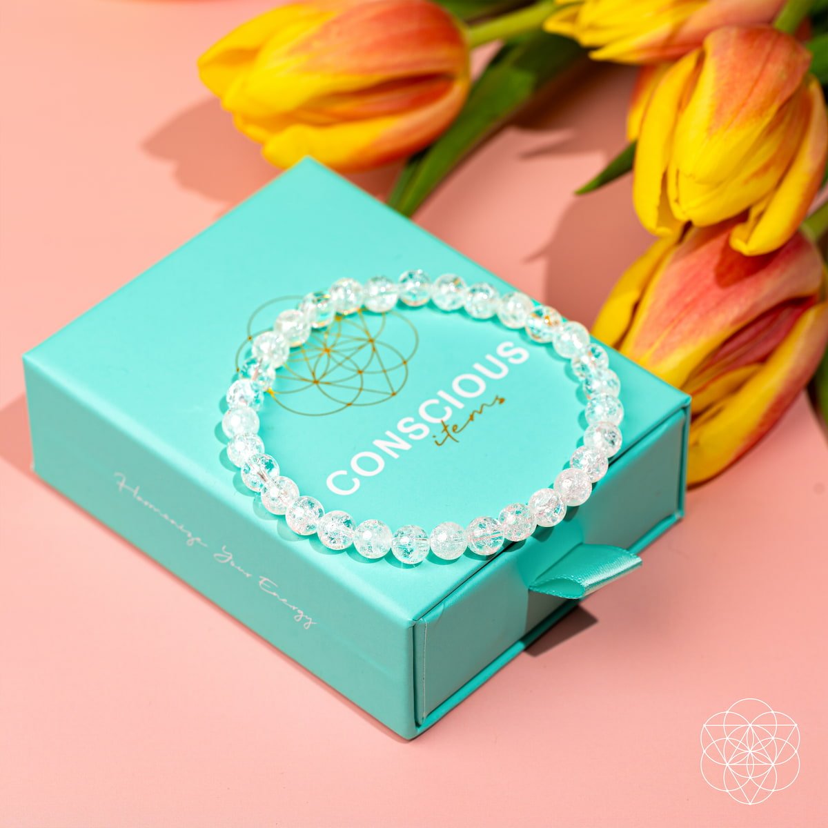 Emotional Ice Bath – The Ice Quartz Bracelet | 6mm - Pileggi on the Square Salon Powered by Gatto Salon Group