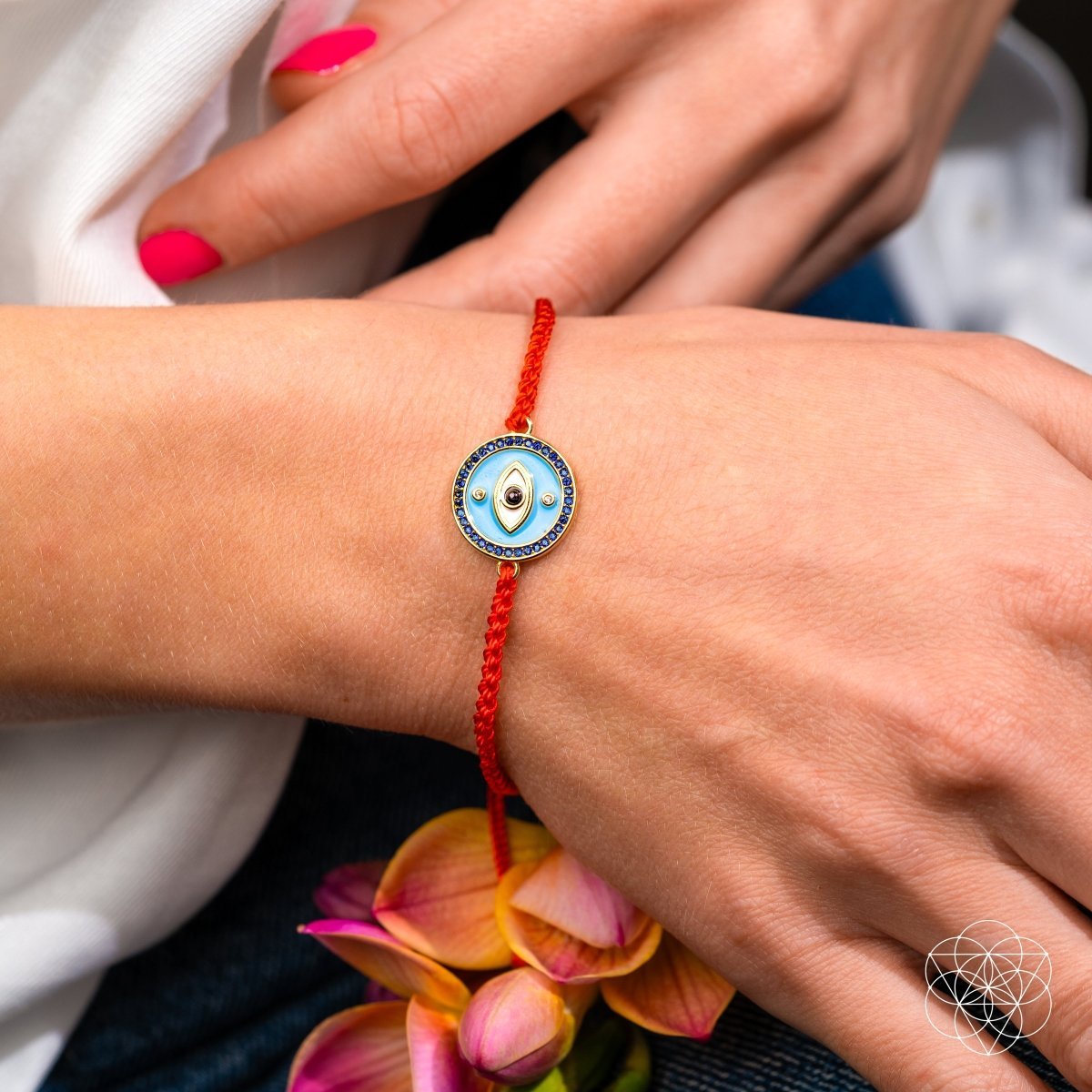 Evil Eye Guardian - Four - Strand Red String Bracelet - Pileggi on the Square Salon Powered by Gatto Salon Group