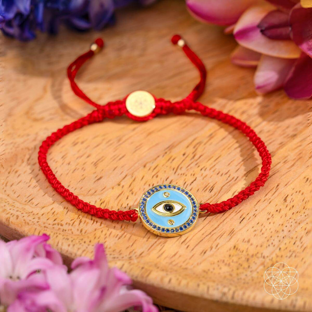 Evil Eye Guardian - Four - Strand Red String Bracelet - Pileggi on the Square Salon Powered by Gatto Salon Group