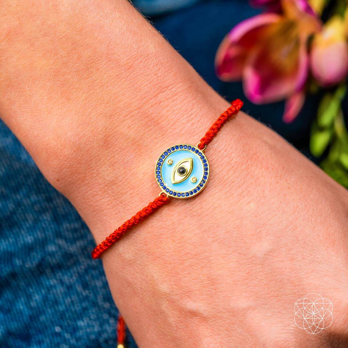 Evil Eye Guardian - Four - Strand Red String Bracelet - Pileggi on the Square Salon Powered by Gatto Salon Group