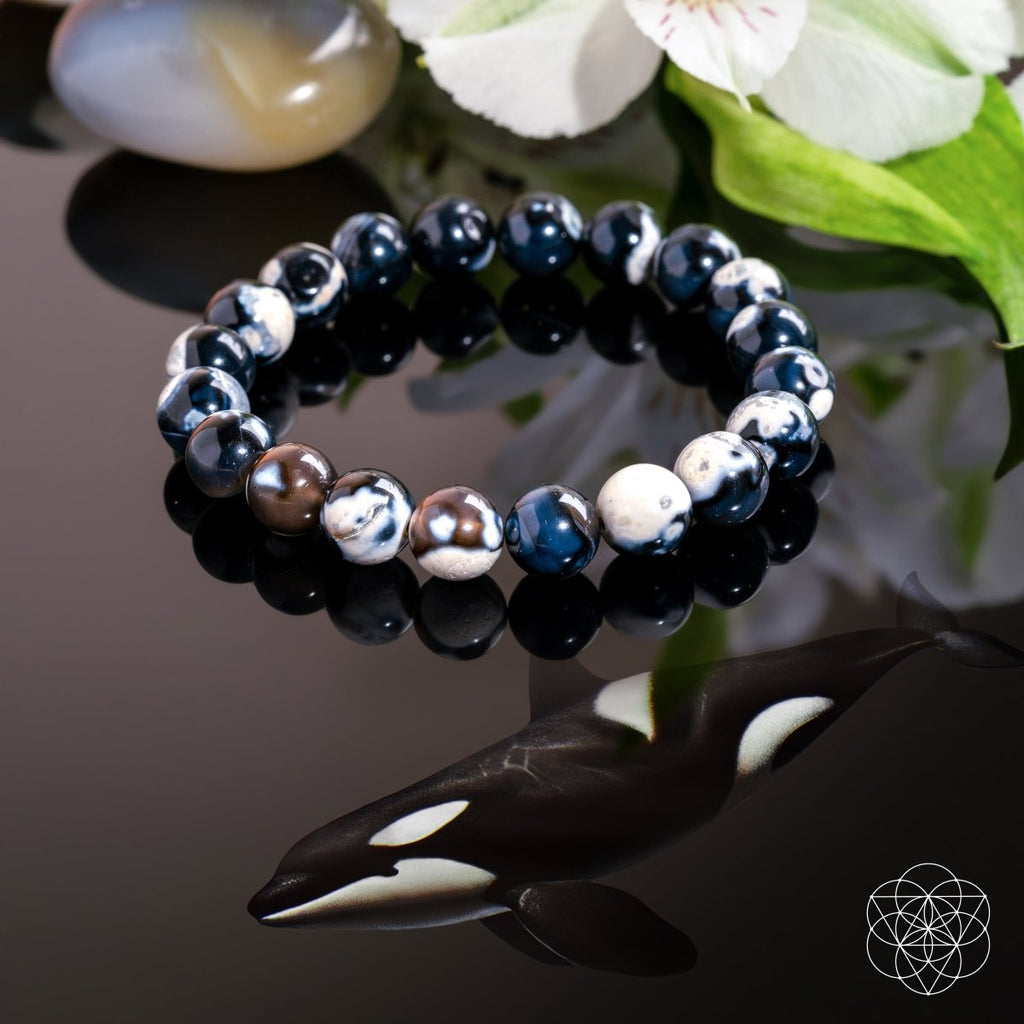 Exotic Orca Agate Bracelet of Deep Healing - Pileggi on the Square Salon Powered by Gatto Salon Group