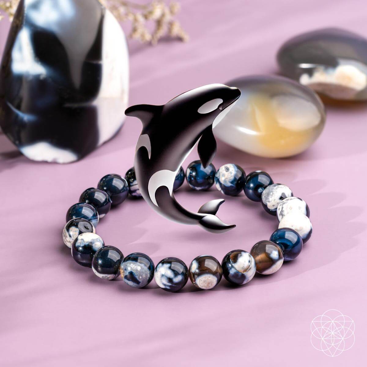 Exotic Orca Agate Bracelet of Deep Healing - Pileggi on the Square Salon Powered by Gatto Salon Group