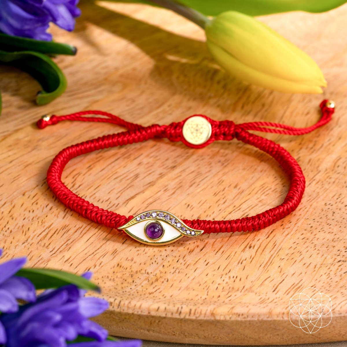 Eye of Spiritual Protection - Four - Strand Red String Bracelet - Pileggi on the Square Salon Powered by Gatto Salon Group