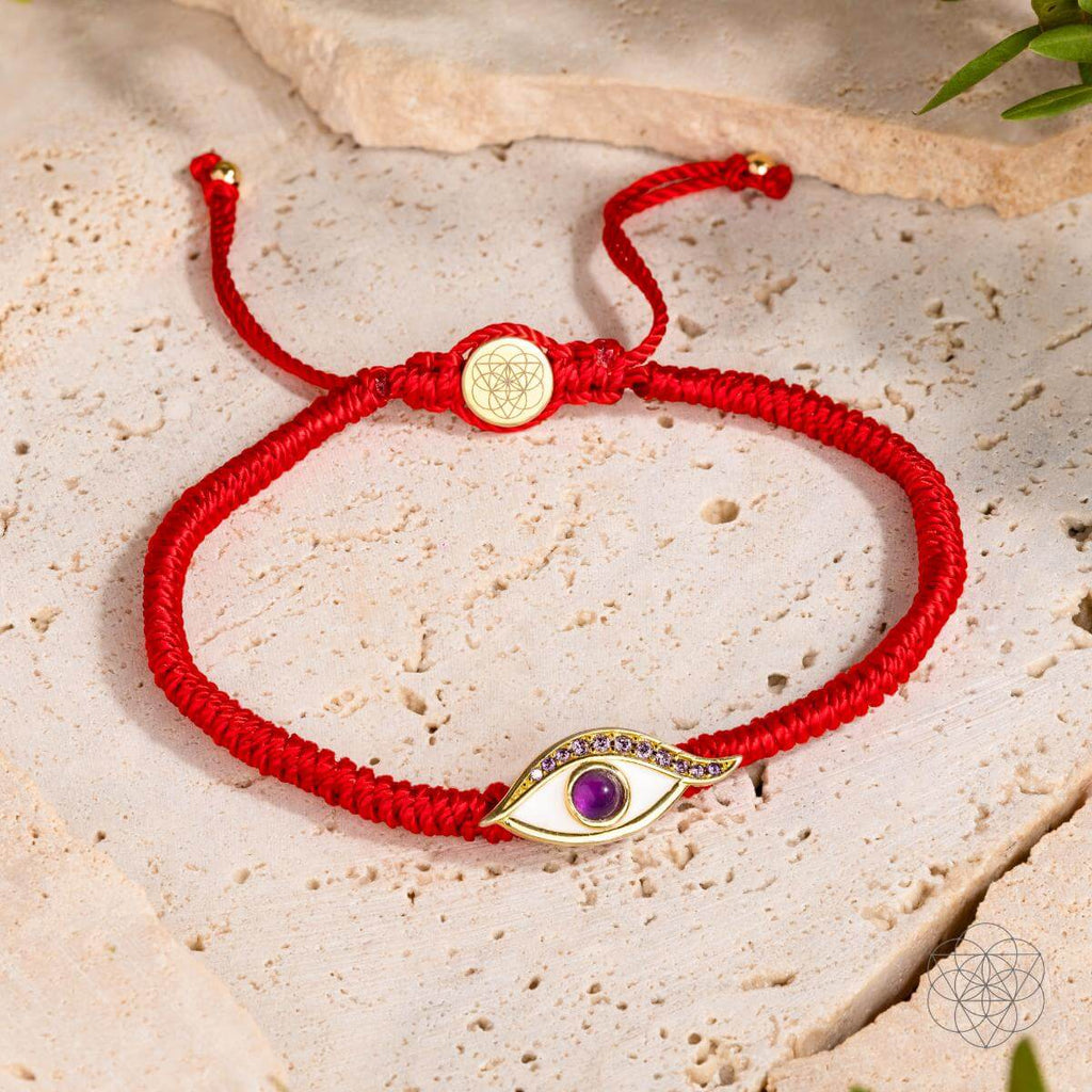 Eye of Spiritual Protection - Four - Strand Red String Bracelet - Pileggi on the Square Salon Powered by Gatto Salon Group
