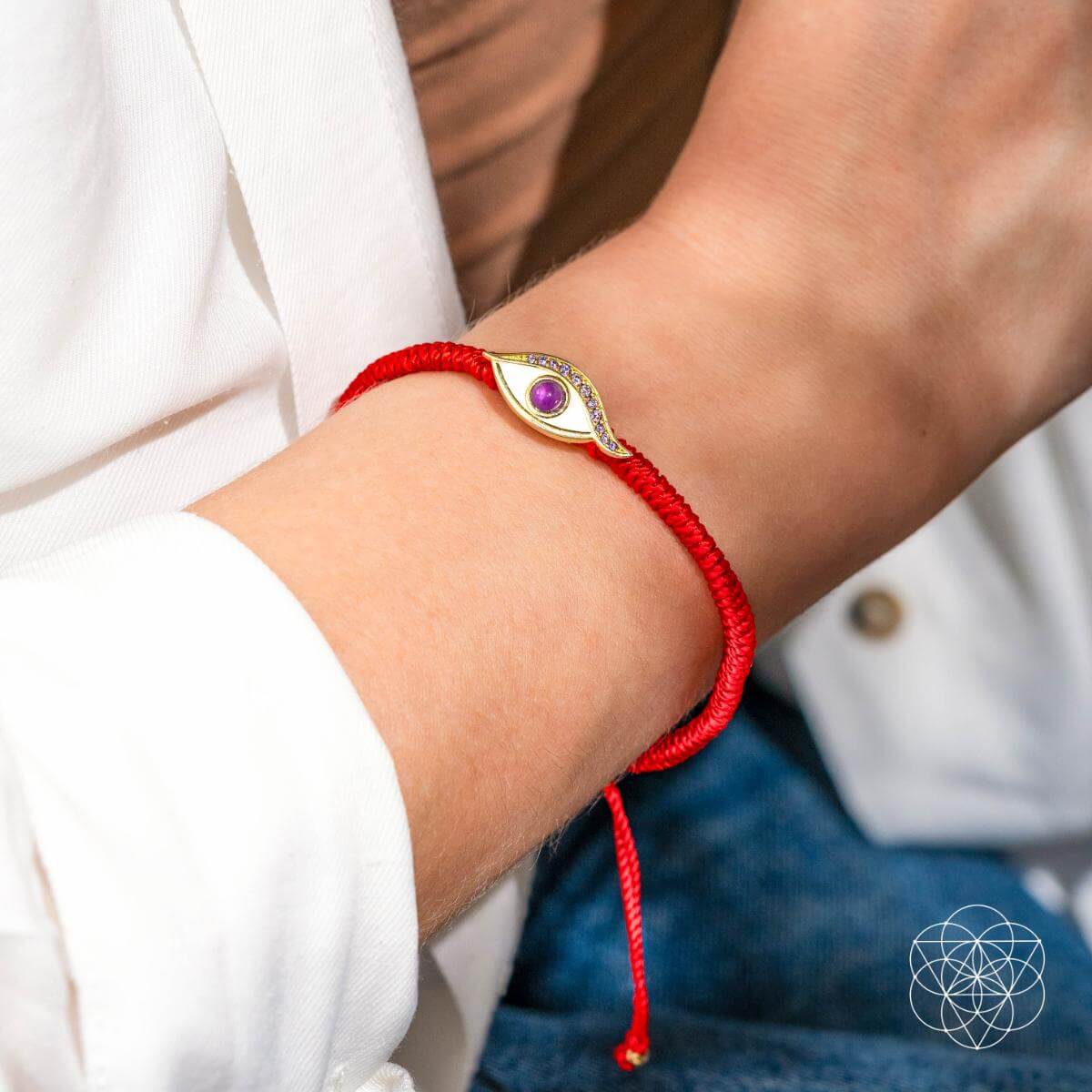 Eye of Spiritual Protection - Four - Strand Red String Bracelet - Pileggi on the Square Salon Powered by Gatto Salon Group
