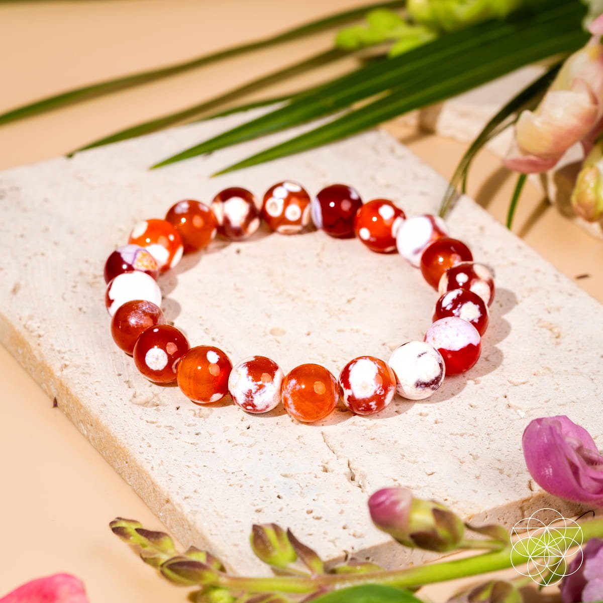 Feminine Force – Carnelian Orca Agate Bracelet - Pileggi on the Square Salon Powered by Gatto Salon Group