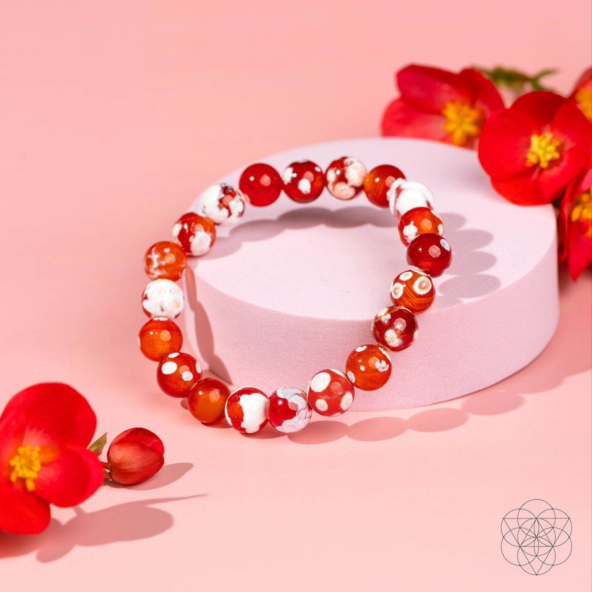 Feminine Force – Carnelian Orca Agate Bracelet - Pileggi on the Square Salon Powered by Gatto Salon Group