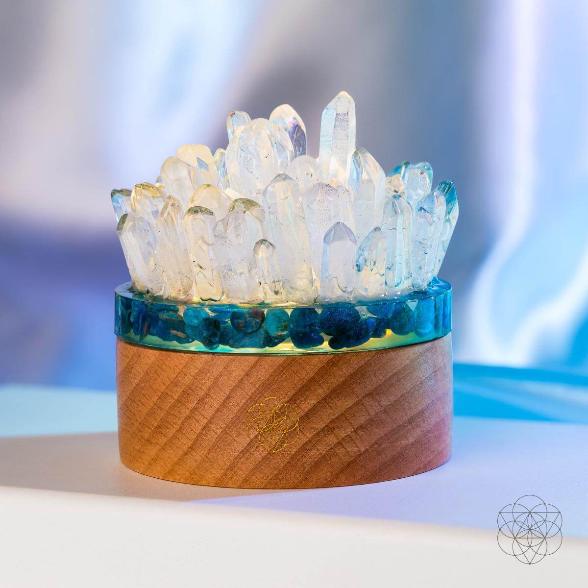 Find My Voice - Quartz & Apatite Lamp of Blooming Confidence - Pileggi on the Square Salon Powered by Gatto Salon Group