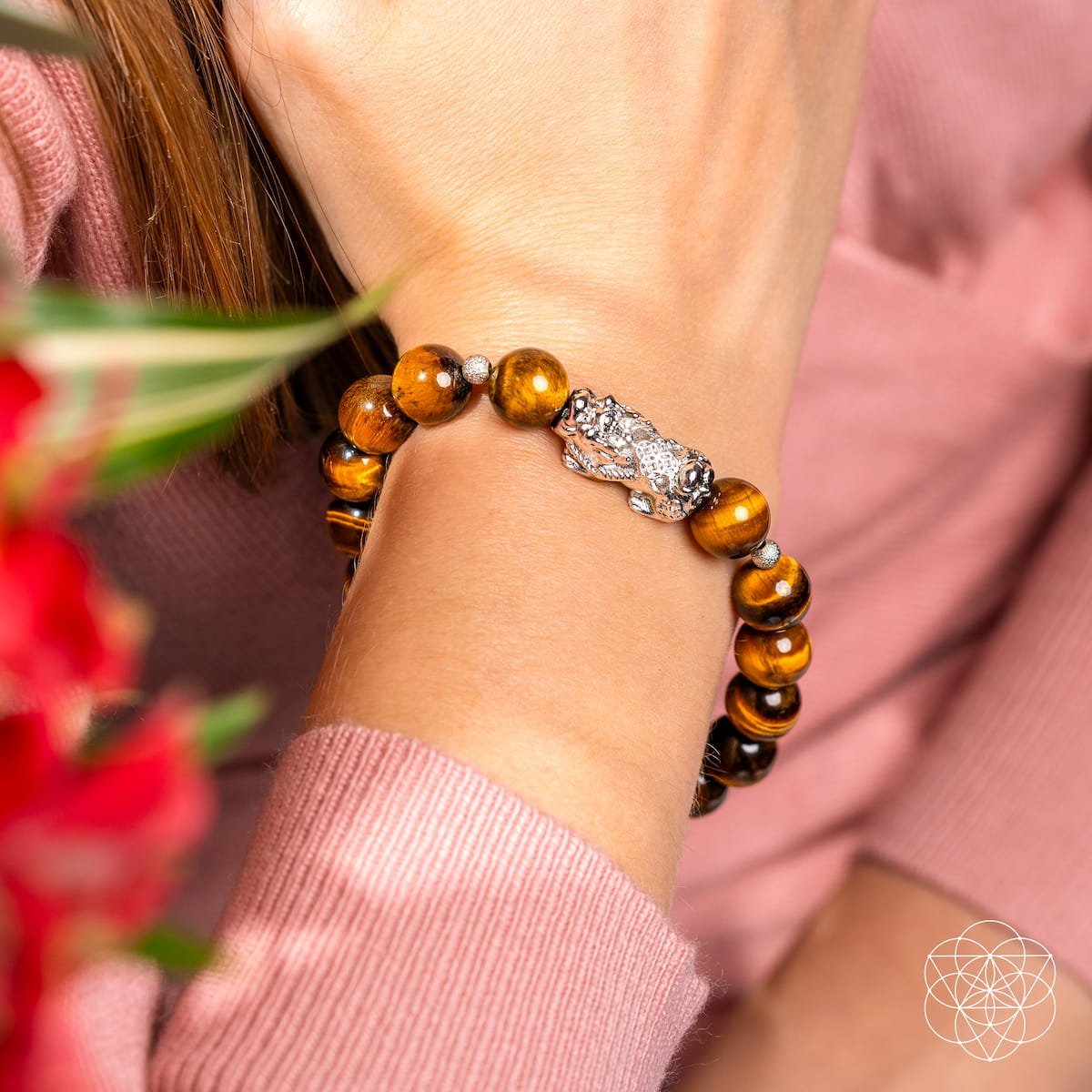 Fortune Flows - Tiger’s Eye & Pixiu Bracelet - Pileggi on the Square Salon Powered by Gatto Salon Group