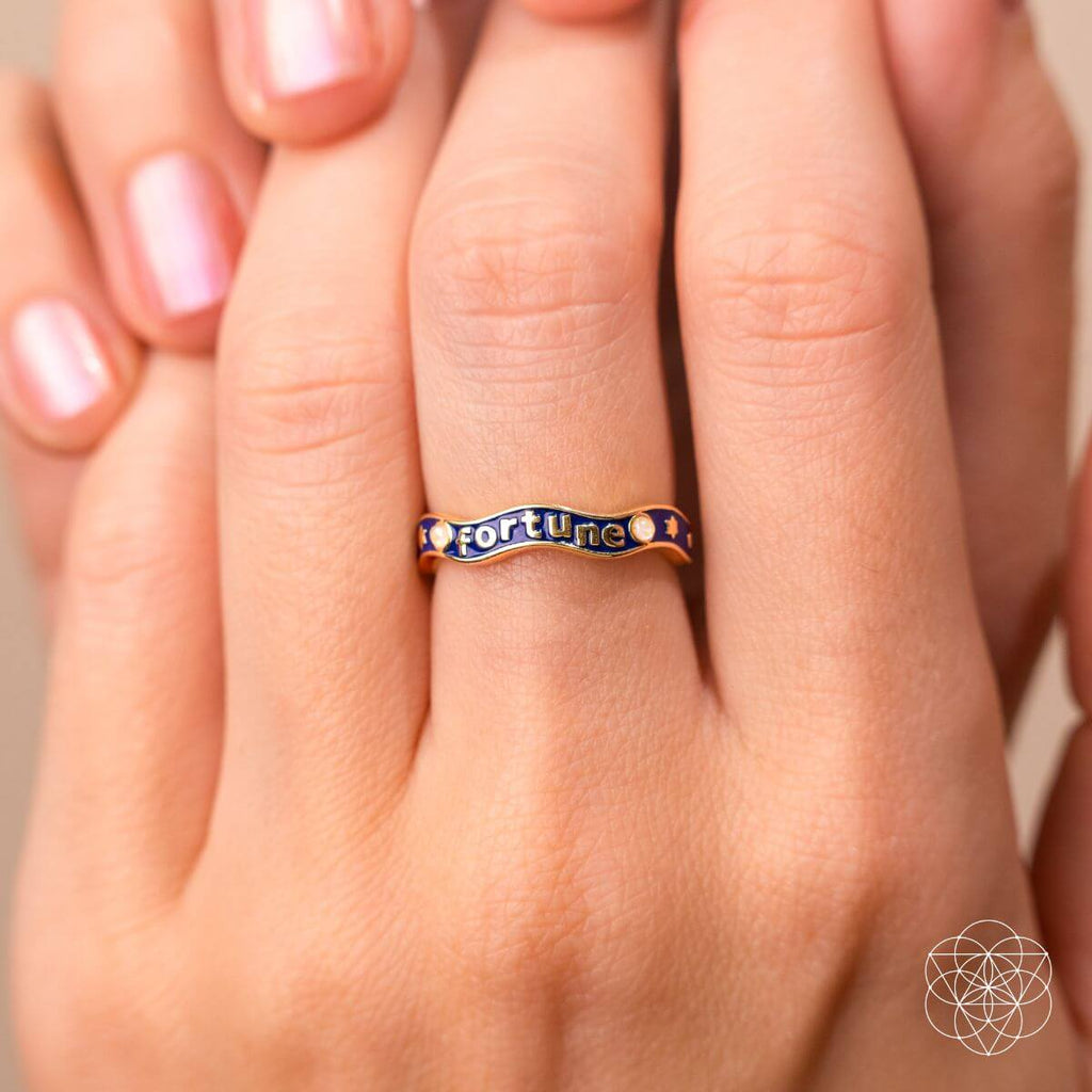 Fortune Magnet - Aquamarine Ring of Prosperity - Pileggi on the Square Salon Powered by Gatto Salon Group