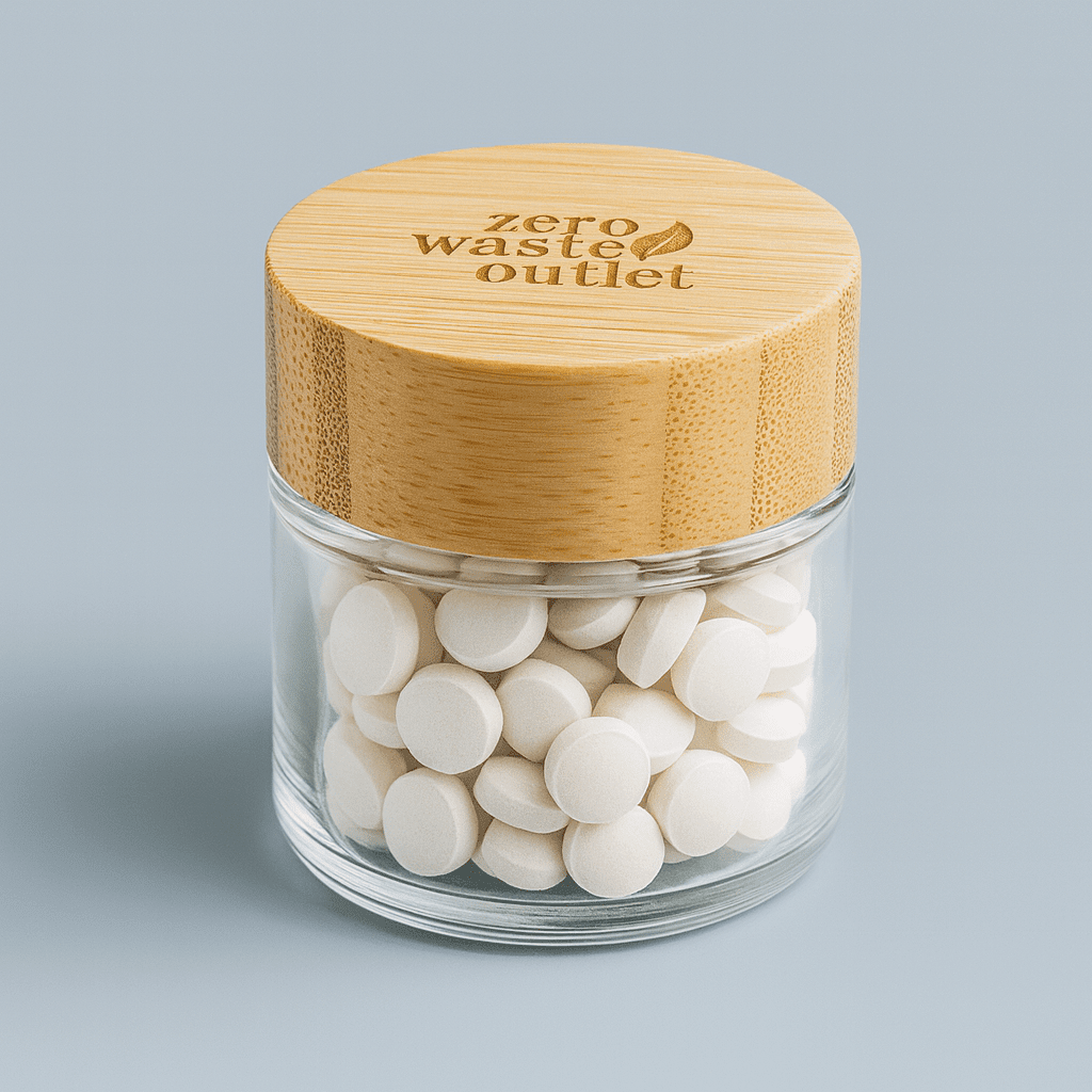 Glass Jar For Tooth Tablets - Empty - Pileggi on the Square Salon Powered by Gatto Salon Group
