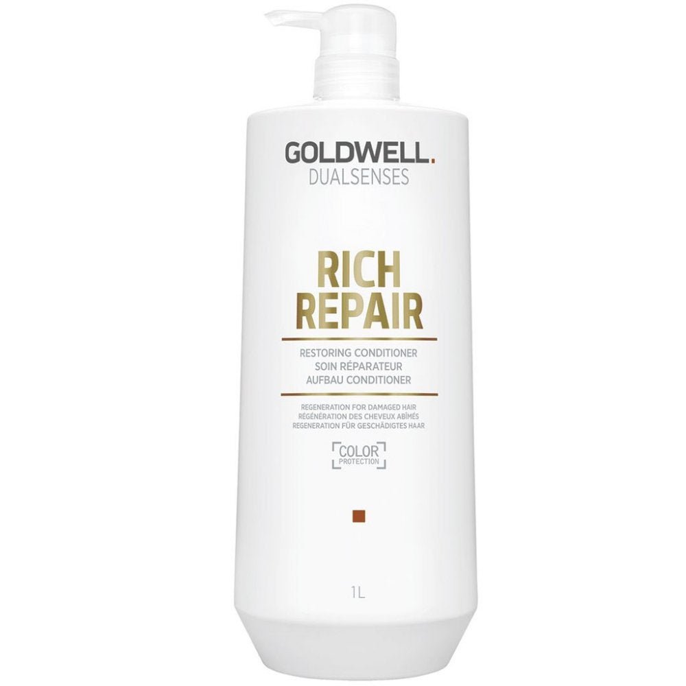 Goldwell DualSenses Rich Repair Restoring Conditioner - Pileggi on the Square Salon Powered by Gatto Salon Group