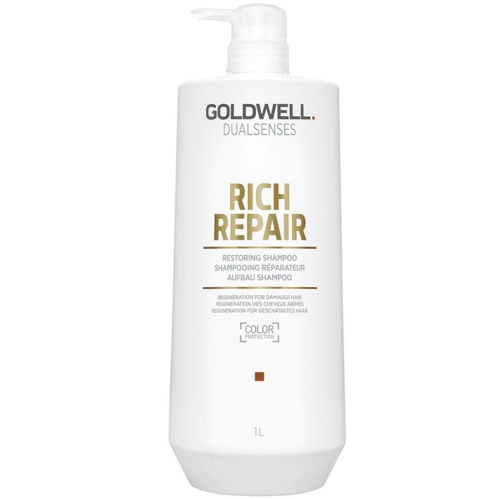 Goldwell DualSenses Rich Repair Restoring Shampoo - Pileggi on the Square Salon Powered by Gatto Salon Group