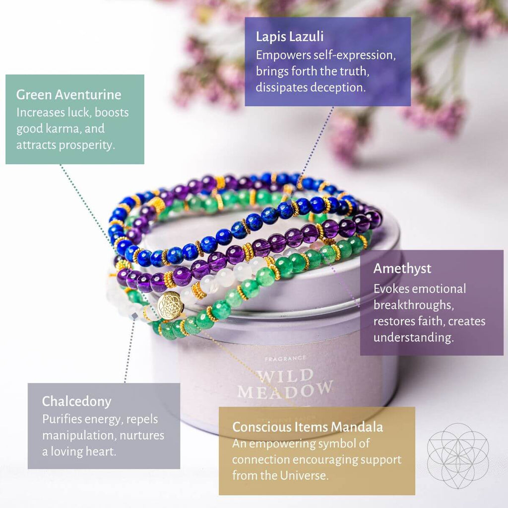 Good Karma Bracelet Set of Luck & Success Pack of 4 - Pileggi on the Square Salon Powered by Gatto Salon Group