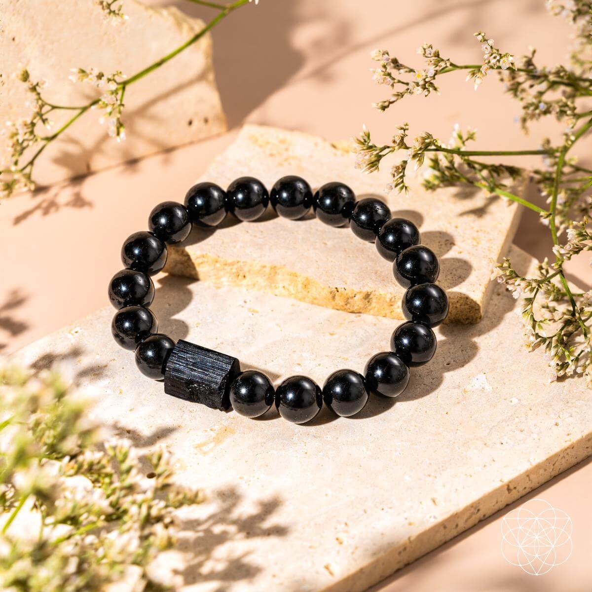 Habit Breaker - Black Obsidian & Tourmaline Bracelet - Pileggi on the Square Salon Powered by Gatto Salon Group