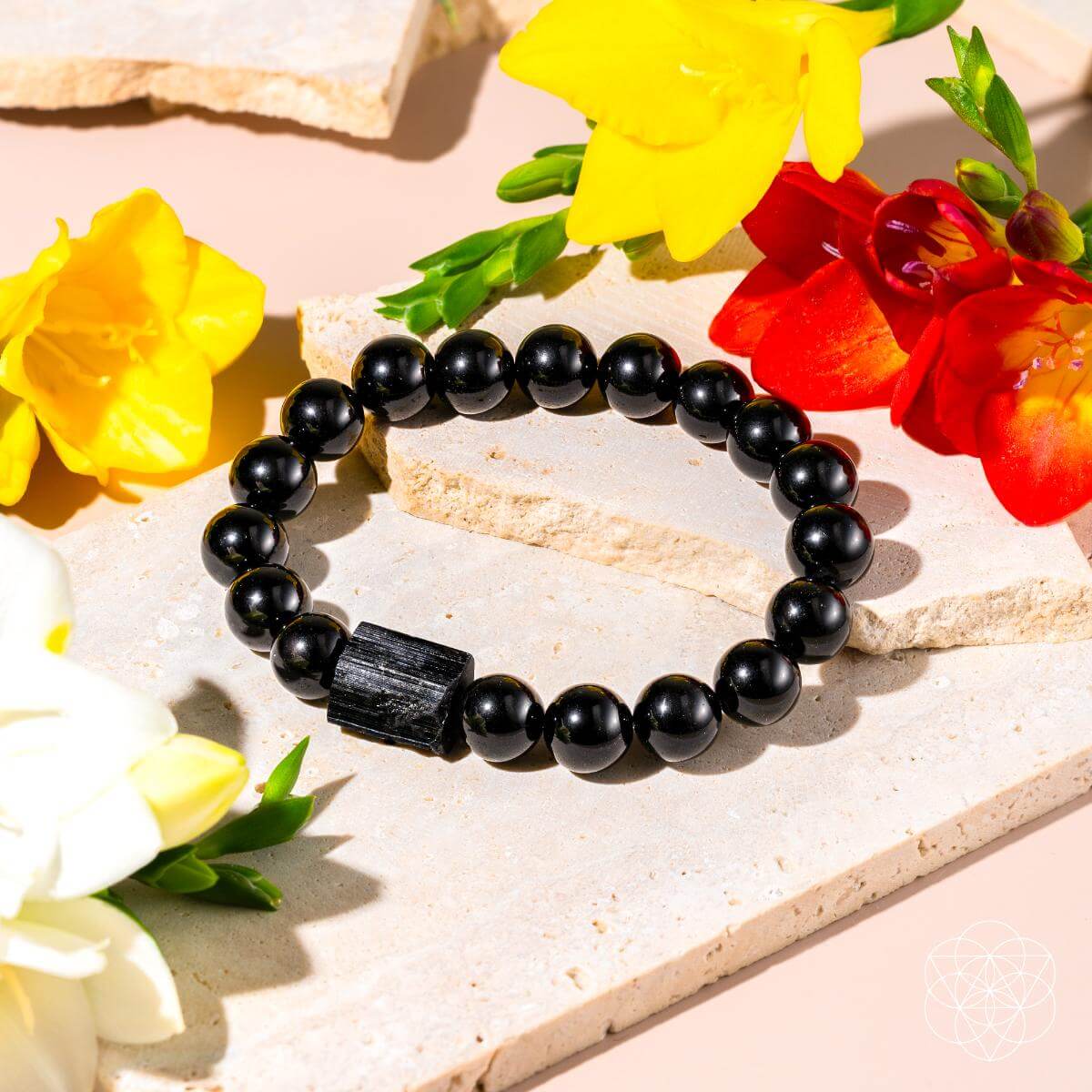Habit Breaker - Black Obsidian & Tourmaline Bracelet - Pileggi on the Square Salon Powered by Gatto Salon Group