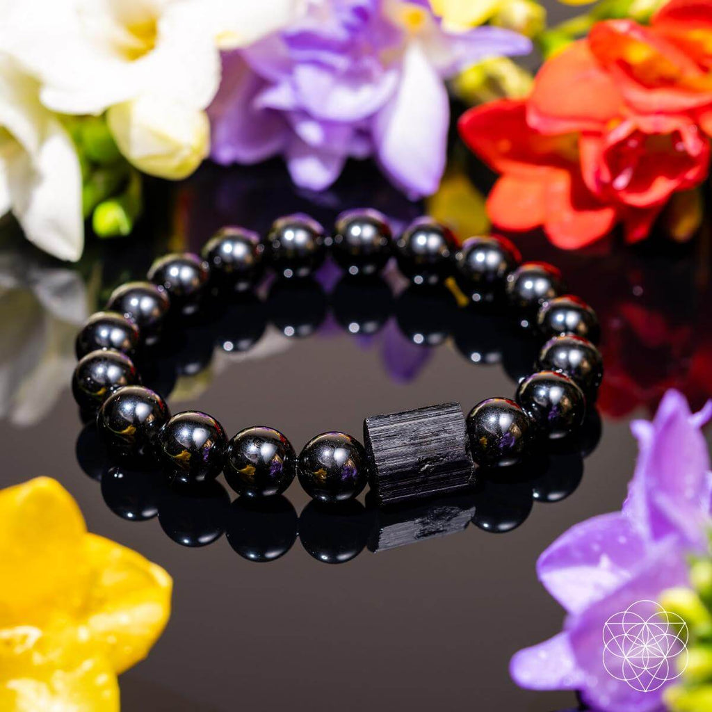 Habit Breaker - Black Obsidian & Tourmaline Bracelet - Pileggi on the Square Salon Powered by Gatto Salon Group