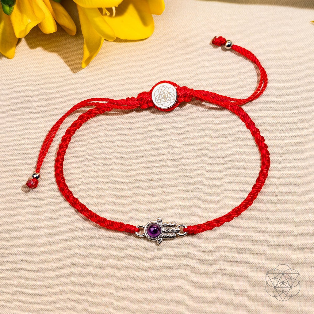 Hamsa Hand of Protection - Four - Strand Red String Bracelet - Pileggi on the Square Salon Powered by Gatto Salon Group