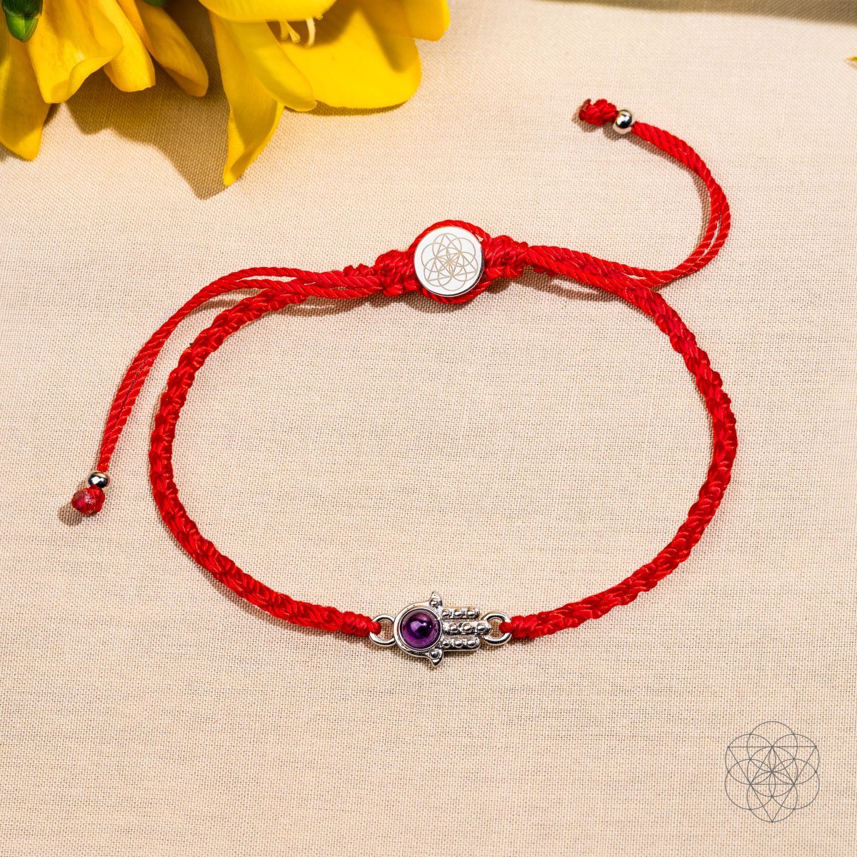 Hamsa Hand of Protection - Four - Strand Red String Bracelet - Pileggi on the Square Salon Powered by Gatto Salon Group