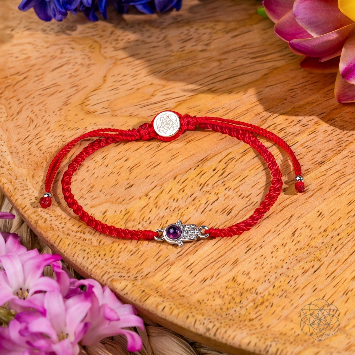 Hamsa Hand of Protection - Four - Strand Red String Bracelet - Pileggi on the Square Salon Powered by Gatto Salon Group