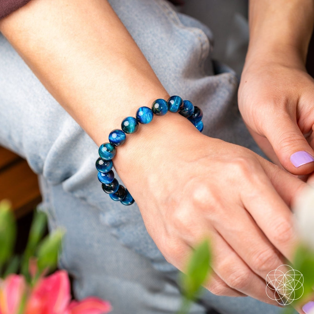 Hawk’s Focus – Royal Blue Tiger’s Eye Bracelet - Pileggi on the Square Salon Powered by Gatto Salon Group