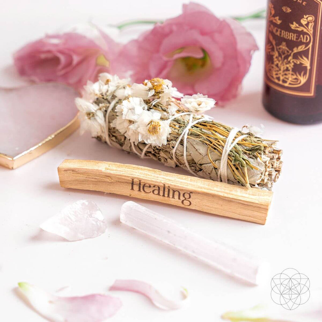 Heal My Heart - Holistic Healing Smudge Kit (5 pieces) - Pileggi on the Square Salon Powered by Gatto Salon Group