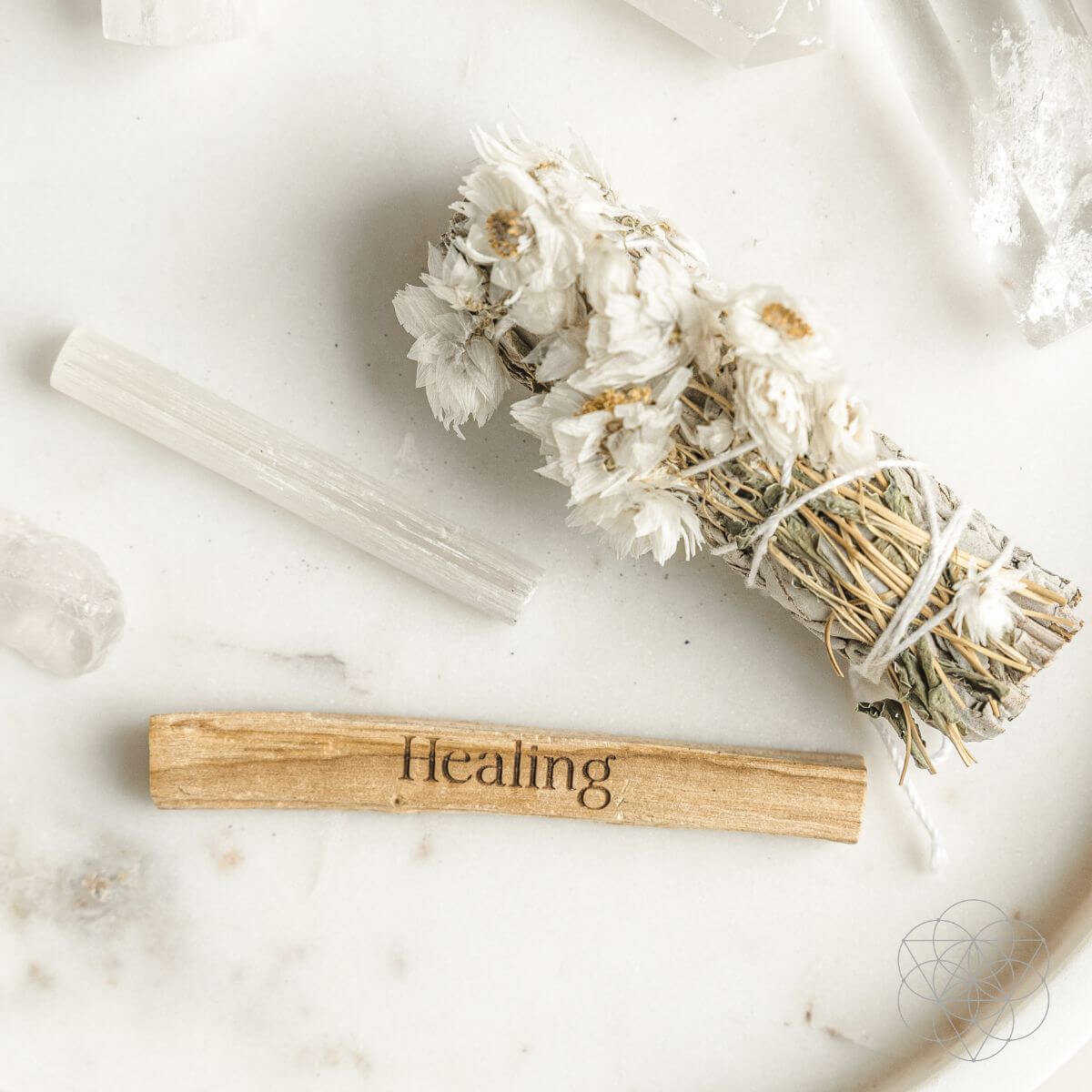 Heal My Heart - Holistic Healing Smudge Kit (5 pieces) - Pileggi on the Square Salon Powered by Gatto Salon Group