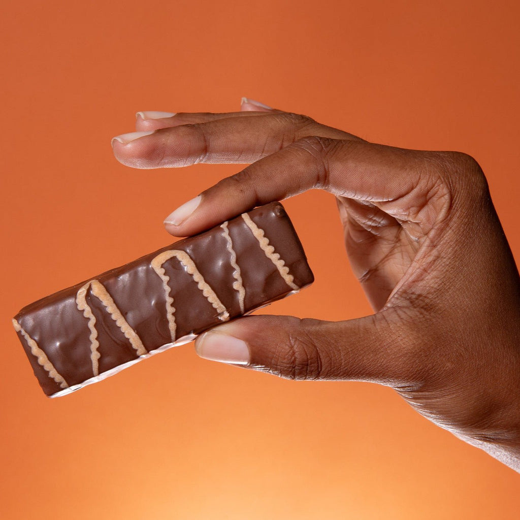 High Protein Chocolate Caramel Bar - Pileggi on the Square Salon Powered by Gatto Salon Group