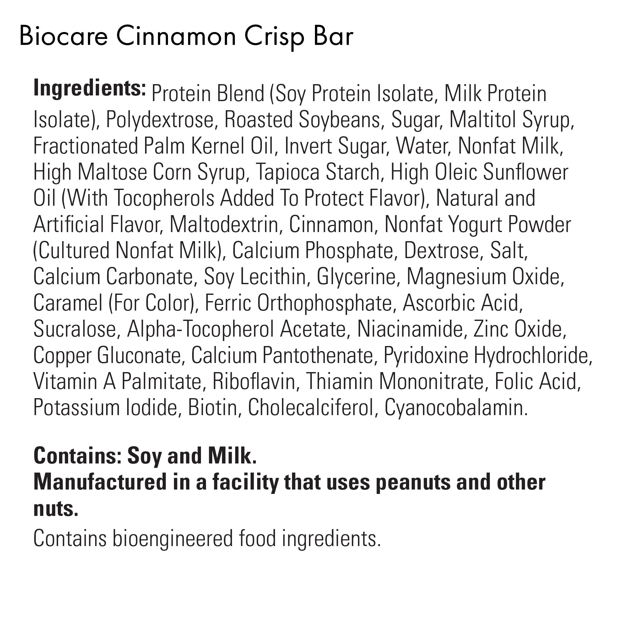 High Protein Cinnamon Crisp Bar - Pileggi on the Square Salon Powered by Gatto Salon Group