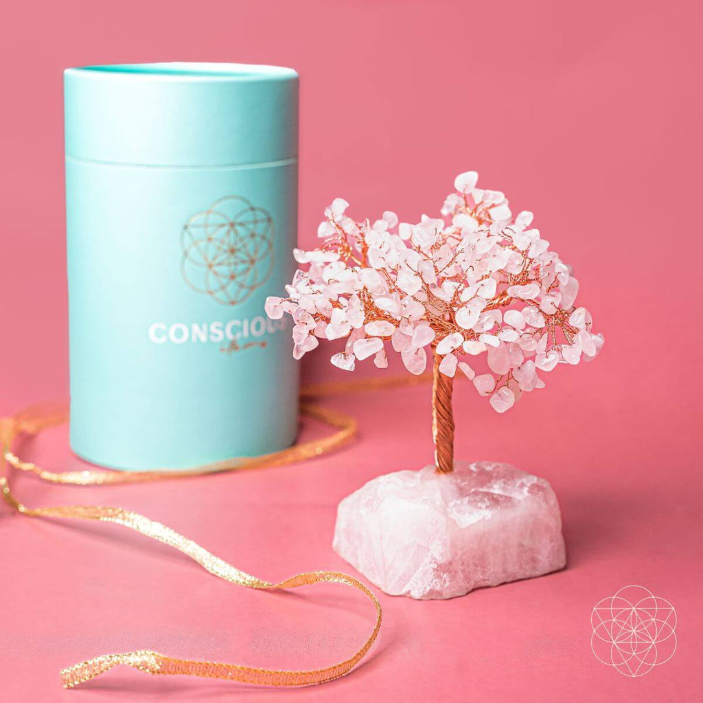 Home Sweet Home - Feng Shui Rose Quartz Tree - Pileggi on the Square Salon Powered by Gatto Salon Group