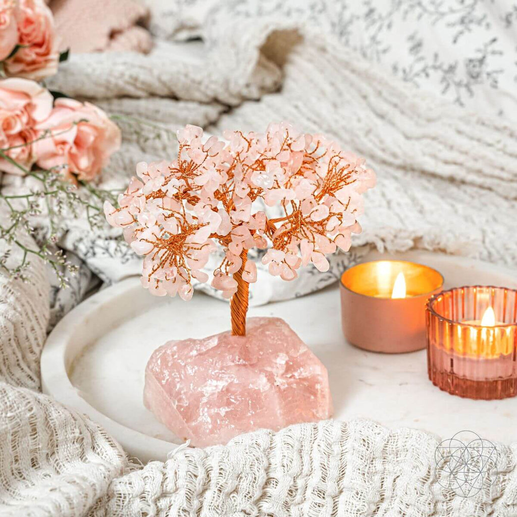 Home Sweet Home - Feng Shui Rose Quartz Tree - Pileggi on the Square Salon Powered by Gatto Salon Group