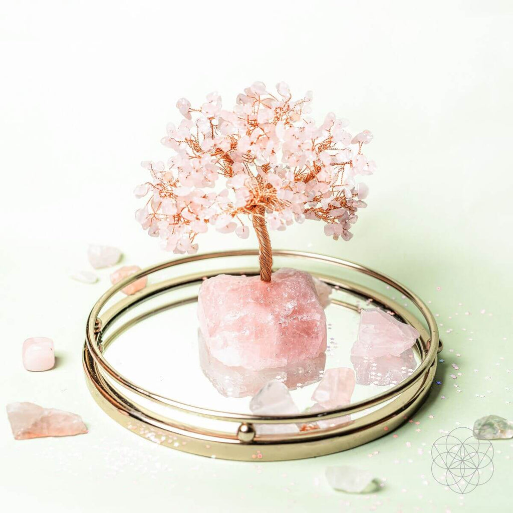 Home Sweet Home - Feng Shui Rose Quartz Tree - Pileggi on the Square Salon Powered by Gatto Salon Group
