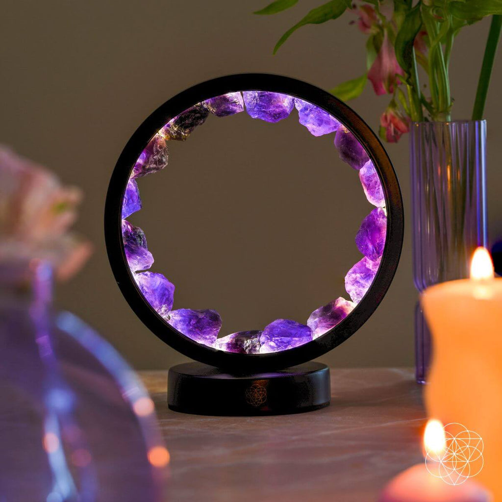 I Am At Peace - Spiritual Protection Amethyst Lamp - Pileggi on the Square Salon Powered by Gatto Salon Group