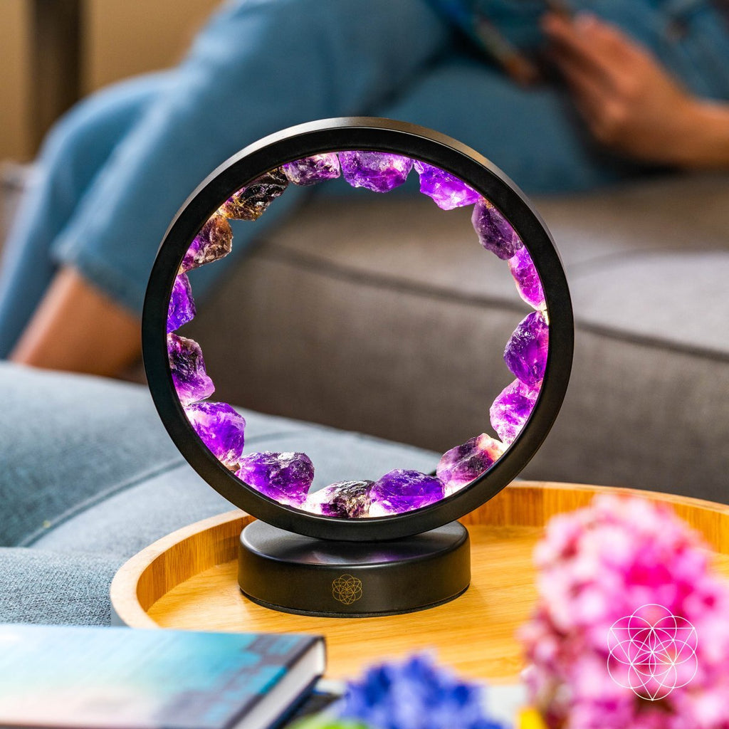 I Am At Peace - Spiritual Protection Amethyst Lamp - Pileggi on the Square Salon Powered by Gatto Salon Group