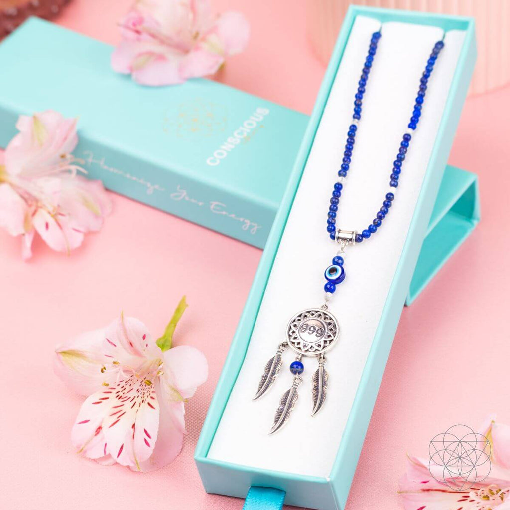 I Am Blessed - 999 Dream Catcher Necklace of Miracles - Pileggi on the Square Salon Powered by Gatto Salon Group