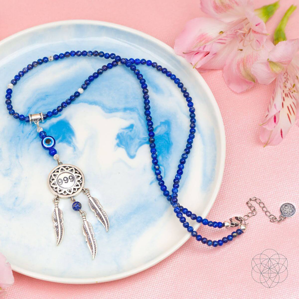 I Am Blessed - 999 Dream Catcher Necklace of Miracles - Pileggi on the Square Salon Powered by Gatto Salon Group