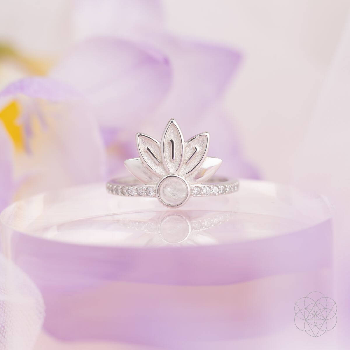 I Am Divinely Guided: 111 Angel Number Silver Lotus Ring - Pileggi on the Square Salon Powered by Gatto Salon Group
