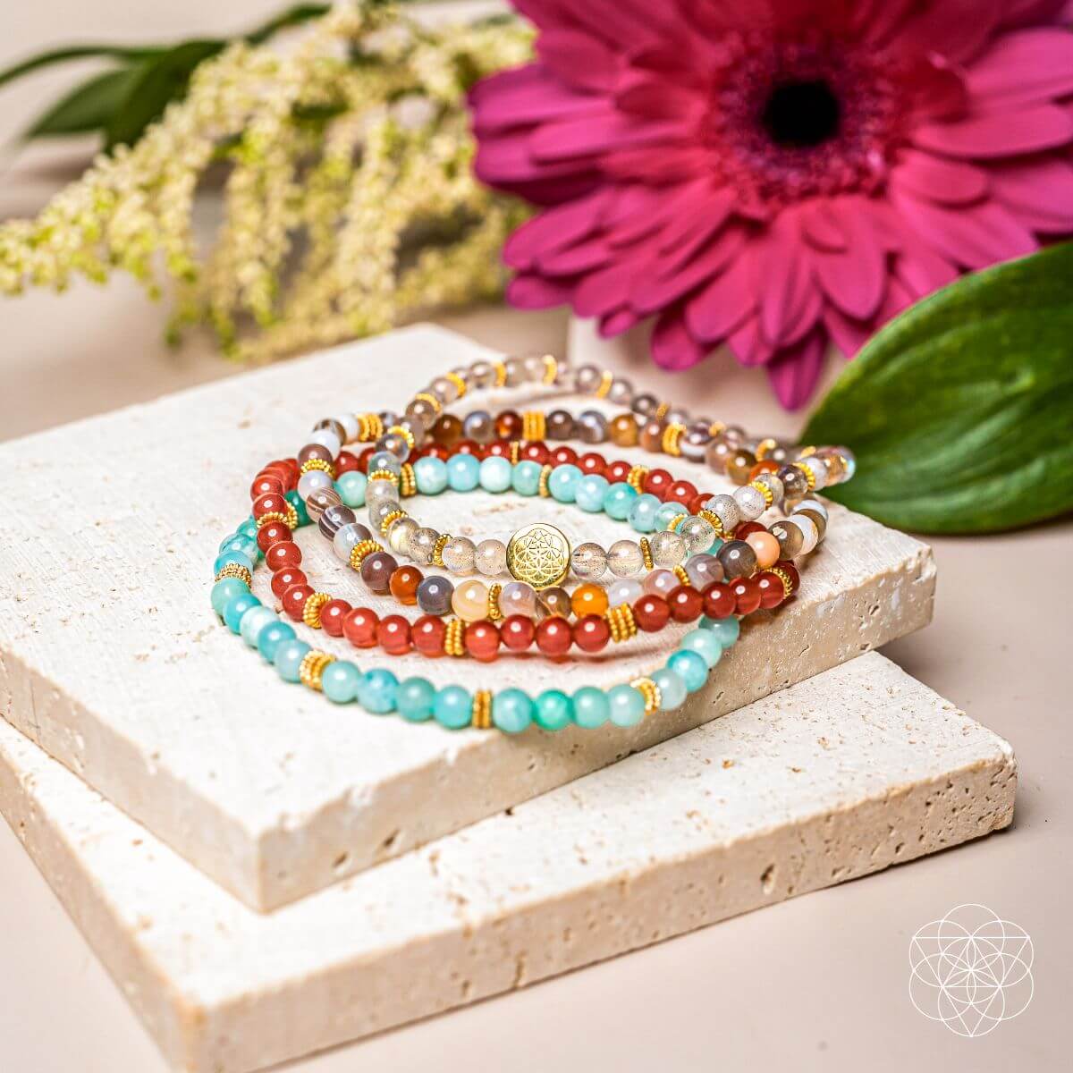I Am Healthy: Mind, Body & Spirit Restoration Bracelet Pack of 4 - Pileggi on the Square Salon Powered by Gatto Salon Group