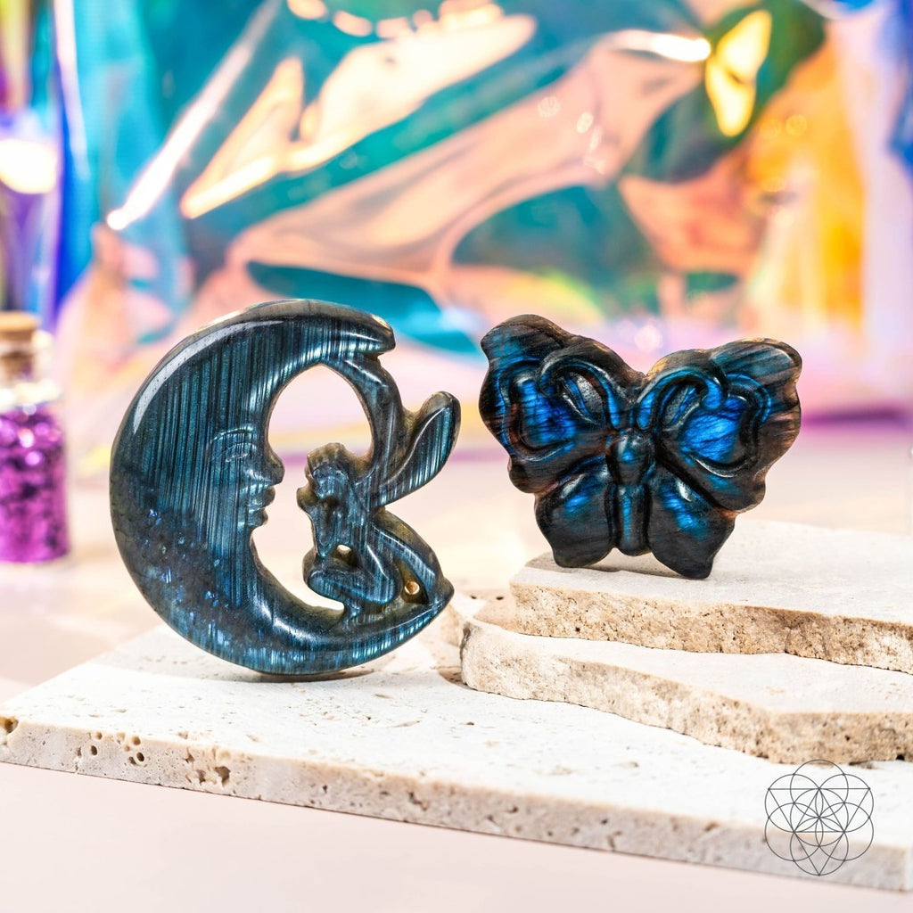 I Am Reborn - Labradorite Carving of Transformation - Pileggi on the Square Salon Powered by Gatto Salon Group