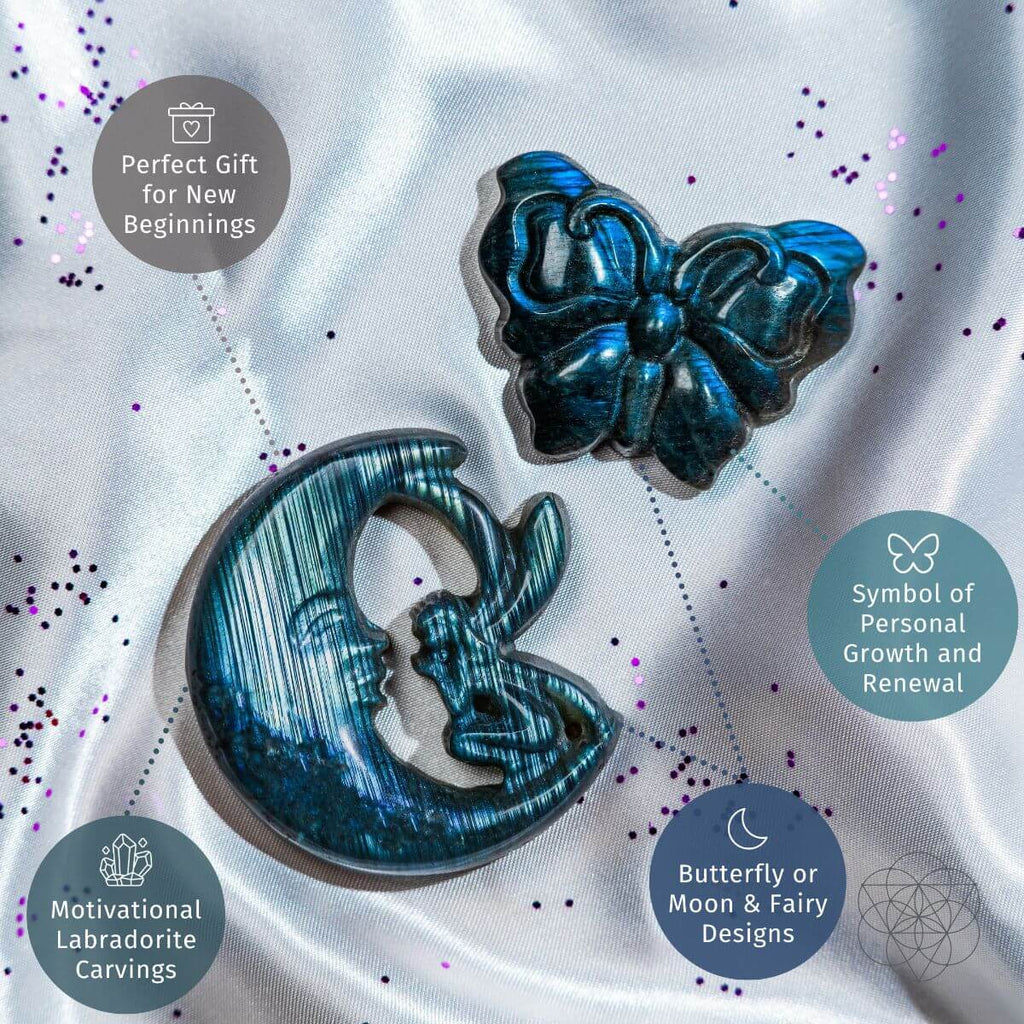 I Am Reborn - Labradorite Carving of Transformation - Pileggi on the Square Salon Powered by Gatto Salon Group