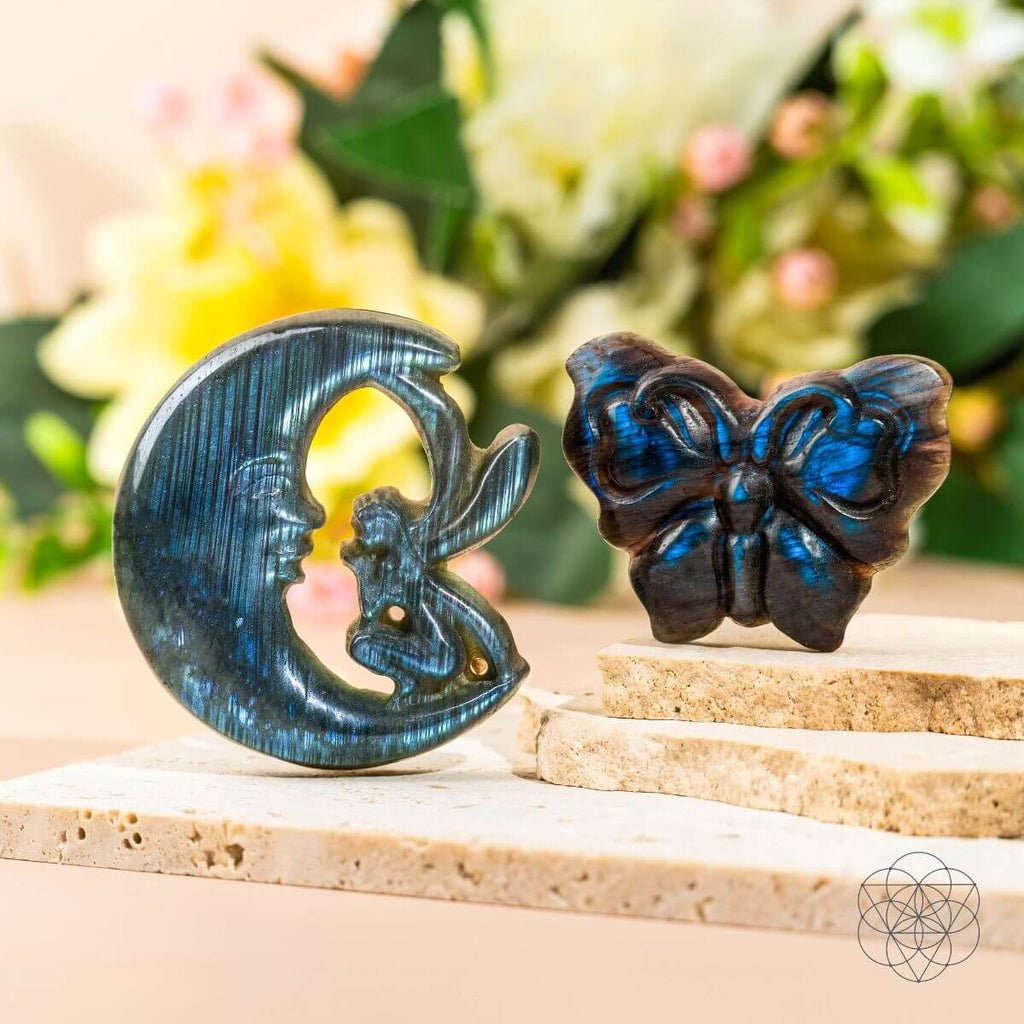 I Am Reborn - Labradorite Carving of Transformation - Pileggi on the Square Salon Powered by Gatto Salon Group