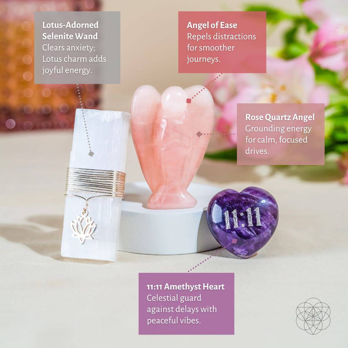 I Am Very Lucky - 11:11 Blessed Car Crystal Kit - Pileggi on the Square Salon Powered by Gatto Salon Group